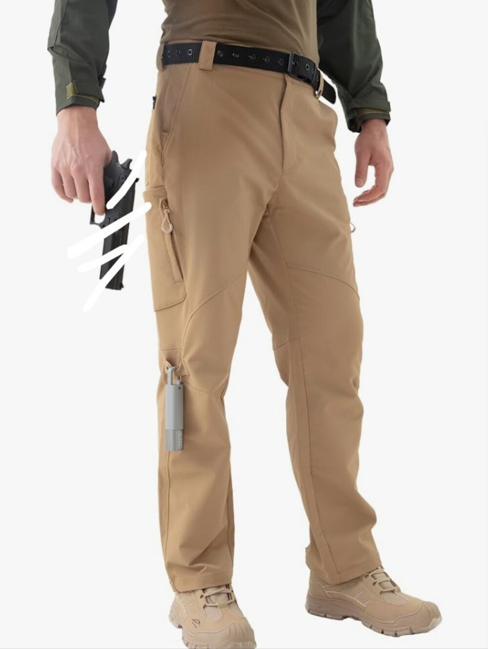MagnaMan Men's Tactical Ripstop Cargo Pants Sz 2XL Drk Khaki Yellow NWT